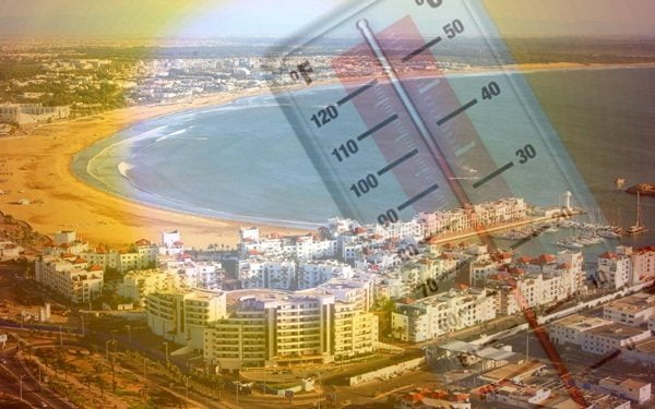 درجات الحرارة بأكادير