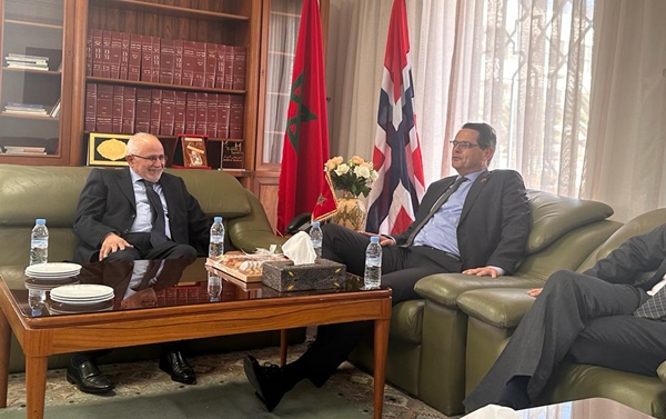 سعيد ضور وسفير النرويج بالمغرب